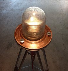 rotating beacon light on tripod