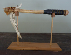 deer jaw and leg bone
formed into a caveman back scratcher.